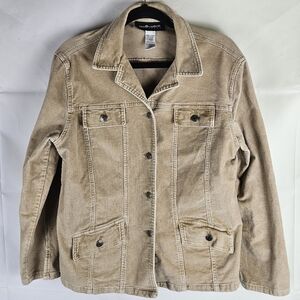 Sag Harbor Corduroy Jacket Coat Size S Casual Bohemian Western Outdoor Utility